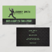 Cartes de visite de slogans de plombier (Devant / Derrière)