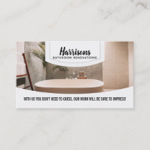 Cartes de visite de slogans de rénovations de