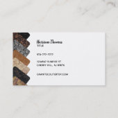 Cartes de visite de slogans de rénovations de (Dos)