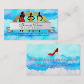 Cartes de visite de slogans de salon de coiffeur (Devant / Derrière)