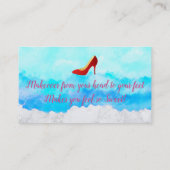 Cartes de visite de slogans de salon de coiffeur (Dos)