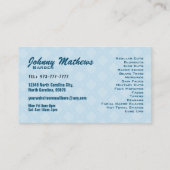 Cartes de visite de slogans de salon de coiffure (Dos)