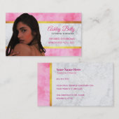 Cartes de visite de slogans de Threader de sourcil (Devant / Derrière)