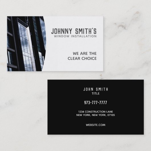 Cartes de visite de slogans de Windows (Devant / Derrière)