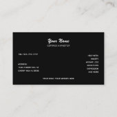 Cartes de visite de Slogans hypnotistes (Dos)