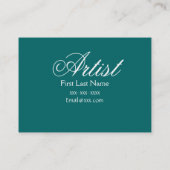 Cartes de visite de Slotches de peinture d'artiste (Dos)