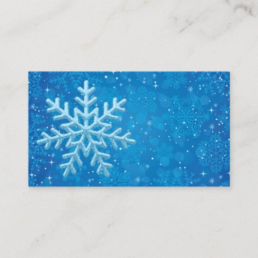 Cartes de visite de Snowflakes (Devant)