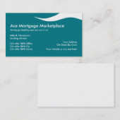 Cartes de visite de société de prêt immobilier (Devant / Derrière)