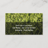 Cartes de visite de soin de pelouse (Dos)