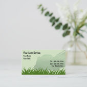 Cartes de visite de soin de pelouse (Debout devant)