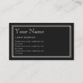 Cartes de visite de soin de pelouse "de film (Dos)