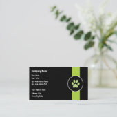 Cartes de visite de soin des animaux familiers (Debout devant)