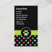 Cartes de visite de soin des animaux familiers (Devant)