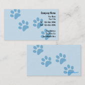 Cartes de visite de soin des animaux familiers (Devant / Derrière)