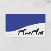 Cartes de visite de soin des animaux familiers (Dos)