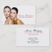 Cartes de visite de soins de la peau de beauté (Devant / Derrière)