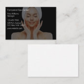 Cartes de visite de soins de la peau de beauté (Devant / Derrière)