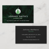 Cartes de visite de soins de pelouse personnalisab (Devant / Derrière)