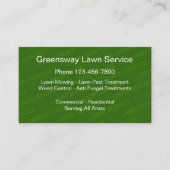 Cartes de visite de soins de remorquage de pelouse (Devant)