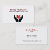 Cartes de visite de soins de santé (Devant / Derrière)