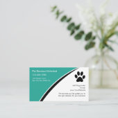 Cartes de visite de soins pour animaux (Debout devant)