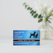 Cartes de visite de soins pour animaux (Debout devant)