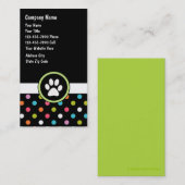 Cartes de visite de soins pour animaux (Devant / Derrière)