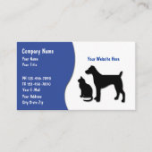 Cartes de visite de soins pour animaux (Devant)