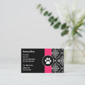 Cartes de visite de soins pour animaux (Debout devant)