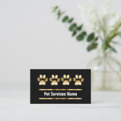 Cartes de visite de soins pour animaux (Debout devant)