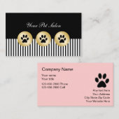 Cartes de visite de soins pour animaux (Devant / Derrière)