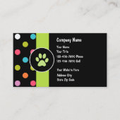 Cartes de visite de soins pour animaux (Devant)