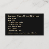 Cartes de visite de soins pour animaux de compagni (Dos)