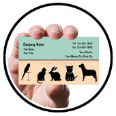 Cartes de visite de soins pour animaux fixes