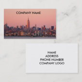 Cartes de visite de soirée de New York (Devant / Derrière)