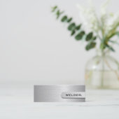 Cartes de visite de soudeuse en métal (Debout devant)