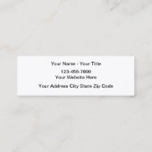 Cartes de visite de soudeuse en métal (Dos)