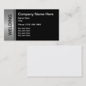 Cartes de visite de soudure de construction (Devant / Derrière)