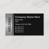 Cartes de visite de soudure de construction (Devant)