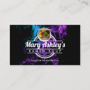 Cartes de visite de soupe Ramen personnalisables