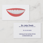 Cartes de visite de sourire (Devant / Derrière)