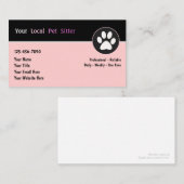 Cartes de visite de souris (Devant / Derrière)