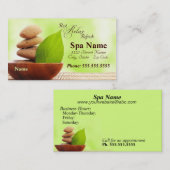 Cartes de visite de spa (Devant / Derrière)