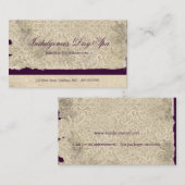 Cartes de visite de spa de jour (Devant / Derrière)