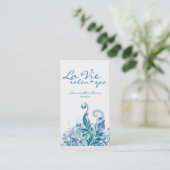 Cartes de visite de spa ou de salon (Debout devant)