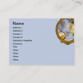 Cartes de visite de Steampunk Timepiece Roses Jaun (Dos)