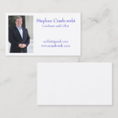 Cartes de visite de Stephen Czarkowski (Devant / Derrière)
