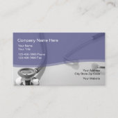 Cartes de visite de stéthoscope Médicale moderne (Devant)