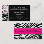 Cartes de visite de Stiletto Designer (Devant / Derrière)