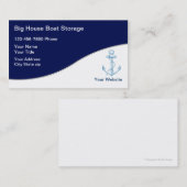 Cartes de visite de stockage de bateau (Devant / Derrière)